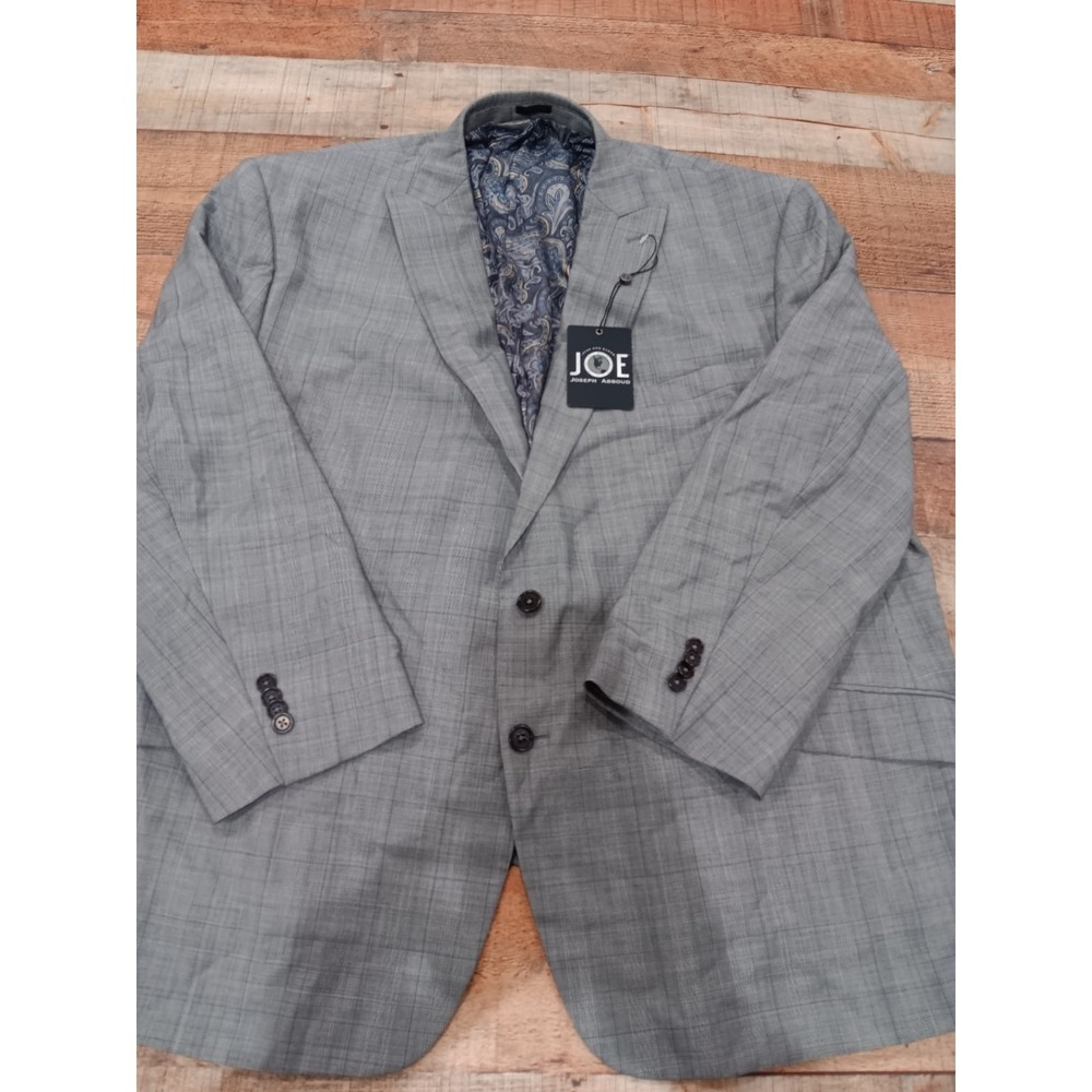 Men's Joseph Abboud Wool Sz 52R‎ Plaid Blazer 2657